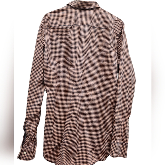 Bonobos Slim Fit Pink Blue Check Button Down Mens Long Sleeve Shirt - Picture 2 of 6